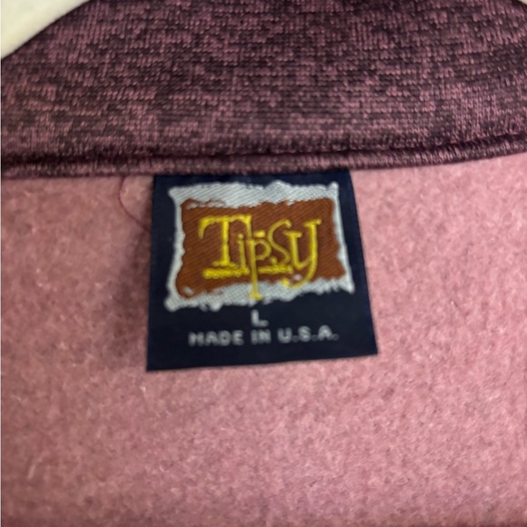 Colorado Glenwood Hot Springs Resort Maroon Zip-Up sweatshirt - Picture 2 of 4